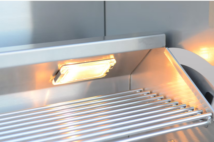 KoKoMo Professional 5 Burner 40 Inch Cart Model BBQ Grill With Lights & Locking Casters